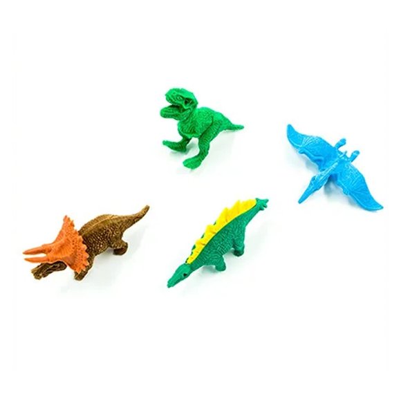 Dinosaur Cartoon Pencil Eraser Set for School Kids - Picture 6 of 11
